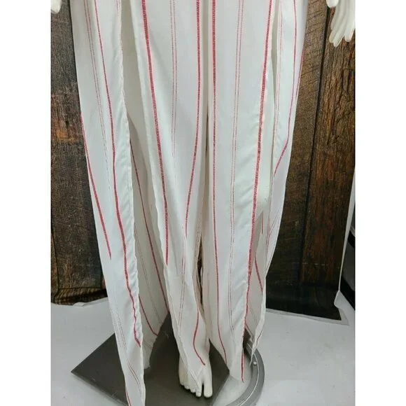 New Flynn Skye Joy Jumper Womens Small Spanish Stripe Red White Jumpsuit - Picture 6 of 12